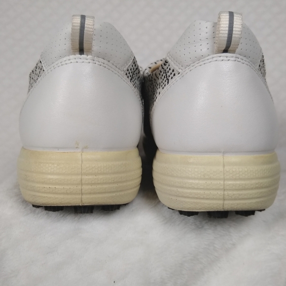 Women's Stylish Ecco Hydromax Hybrid Walking/Golf Shoes Spikeless Sz 40EU Blk/Wh - Picture 4 of 10